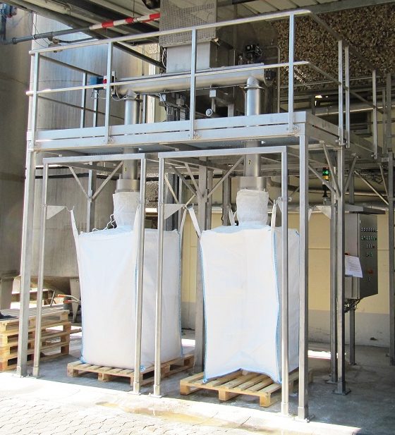Starch recovery Refining sieves with big bags waste water treatment